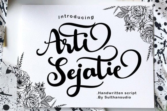 Arti Sejati: A Bold Script Font for Digital Branding