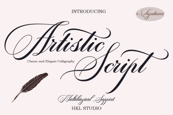 Artistic Script: A Versatile Modern Calligraphy Font for Digital Design