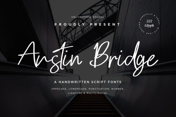 Austin Bridge: A Modern Script Font for Building Your Brand