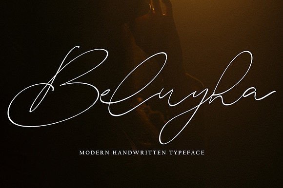 Beluyha: A Delicate Script Font for Digital Brand Expression