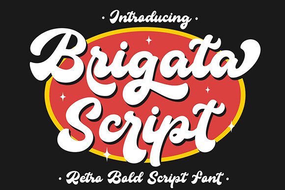 Brigata Script Font: A Retro Typeface for Editorial Personality