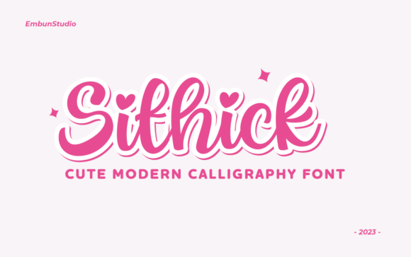 Discovering Sithick: A Modern Script Font for Editorial Calm
