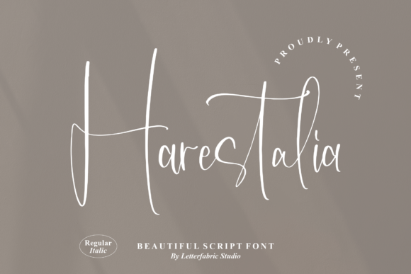 Harestalia: An Editorial Script Font for Elegant Content