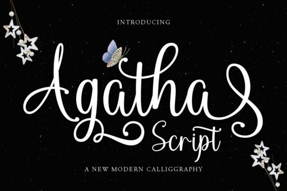 Introducing Agatha Script: A Romantic Web Font for Digital Elegance
