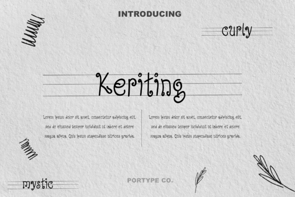 Keriting: A Whimsical Typeface for Campaign Personality