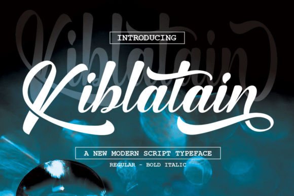 Kiblatain: The Script Font that Elevates Your Crafted Designs