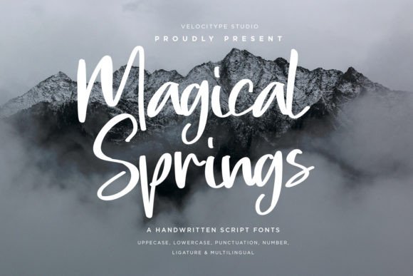 Magical Springs: A Modern Script Font for Scroll-Stopping Visuals