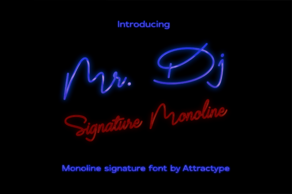 Mr Dj Monoline: The Signature Font for Consistent Business Branding