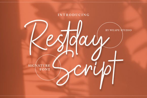Restday Signature Script: A Crafting Font for Hands-On Makers