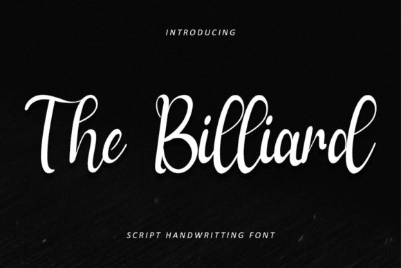 The Billiard: A Handwritten Font for Modern Crafters