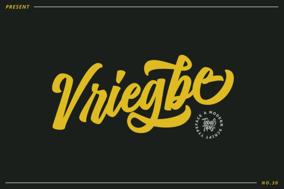 Vriegbe: A Retro Script Font for Modern Web Design