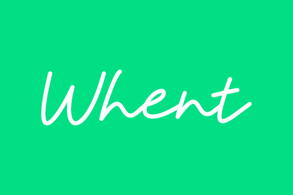 Whent: The Bold Handwritten Font for Memorable Branding